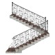 Wrought iron staircase E0011