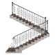 Wrought iron staircase E0018