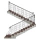 Wrought iron staircase E0019