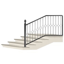 Wrought iron staircase E0046