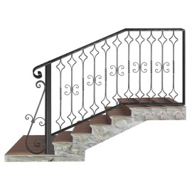 Wrought iron staircase E0049