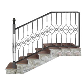Wrought iron staircase E0052