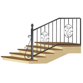 Wrought iron staircase E0053