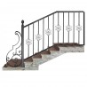 Wrought iron staircase E0055