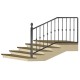 Wrought iron staircase E0058