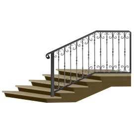 Wrought iron staircase E0078