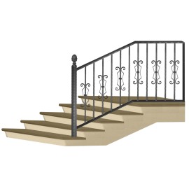 Wrought iron staircase E0082