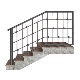 Wrought iron staircase E0085
