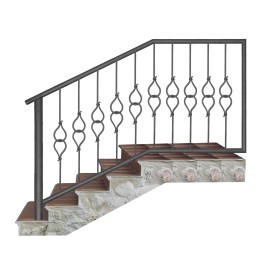 Wrought iron staircase E0086