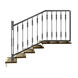 Wrought iron staircase E0096