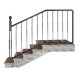 Wrought iron staircase E0100