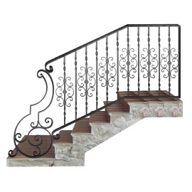 Wrought iron staircase E0101