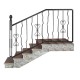 Wrought iron staircase E0111