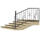 Wrought iron staircase E0112