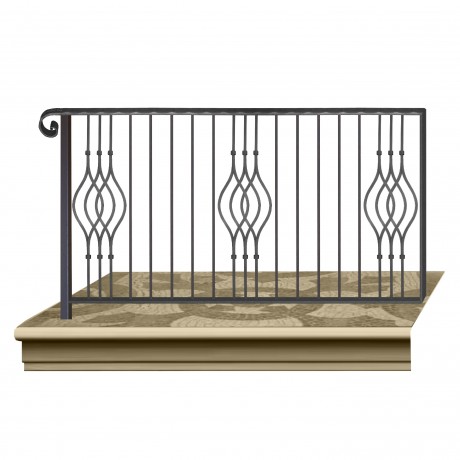 Wrought iron railing BD0005