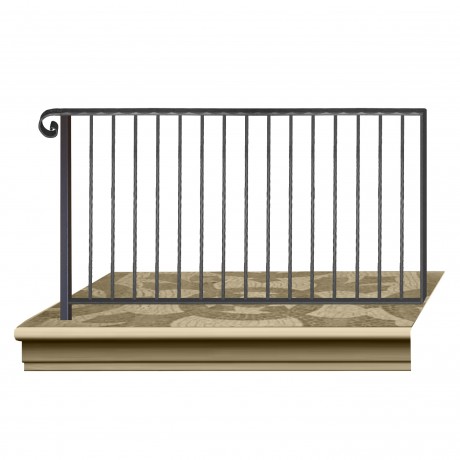 Wrought iron railing BD0009