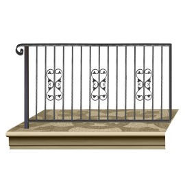Wrought iron railing BD0010