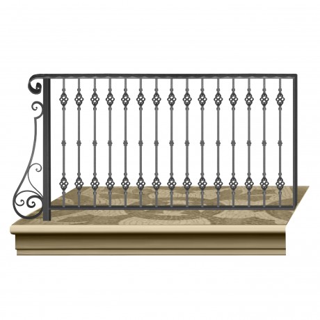 Wrought iron railing BD0012