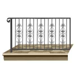 Wrought iron railing BD0018