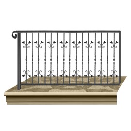 Wrought iron railing BD0021