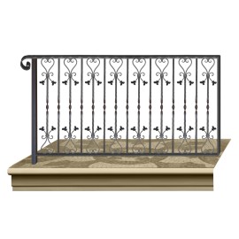 Wrought iron railing BD0025
