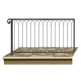 Wrought iron railing BD0028
