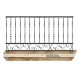 Wrought iron balcony B0012