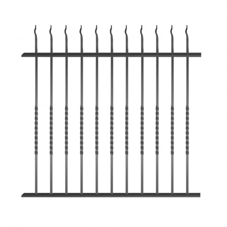 Wrought iron fence V0003