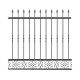 Wrought iron fence V0006