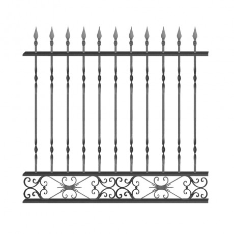 Wrought iron fence V0008