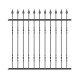Wrought iron fence V0009