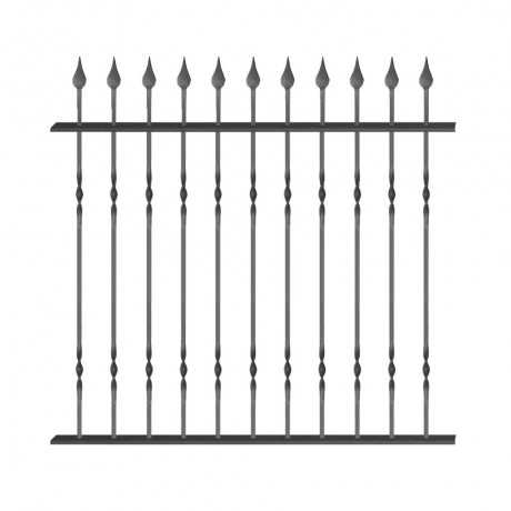 Wrought iron fence V0009