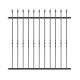 Wrought iron fence V0010
