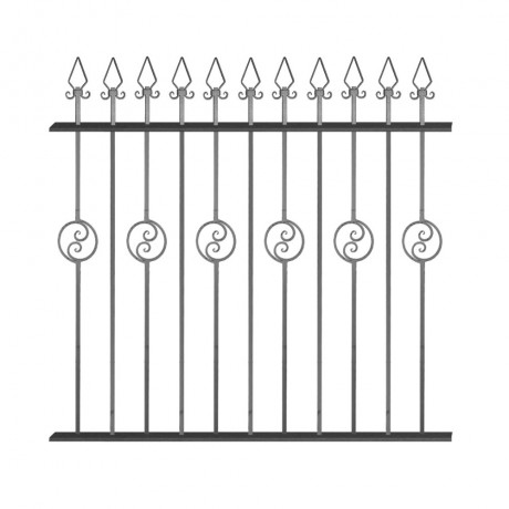 Wrought iron fence V0011