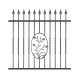 Wrought iron fence V0013