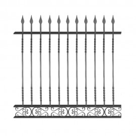 Wrought iron fence V0016