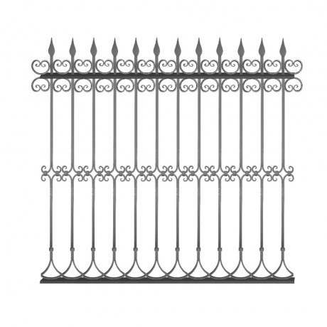 Wrought iron fence V0023