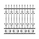 Wrought iron fence V0024