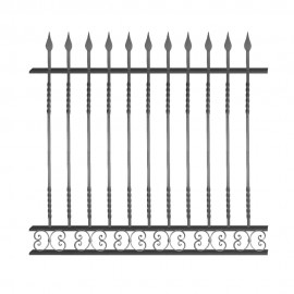Wrought iron fence V0028