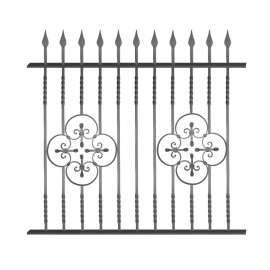 Wrought iron fence V0032