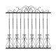 Wrought iron fence V0036