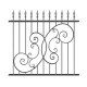 Wrought iron fence V0039
