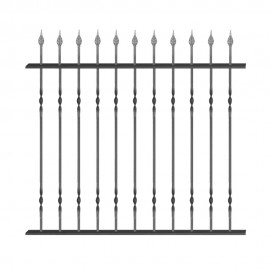 Wrought iron fence V0040