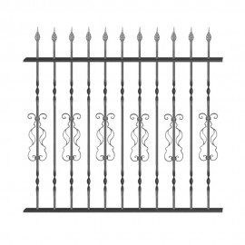 Wrought iron fence V0041
