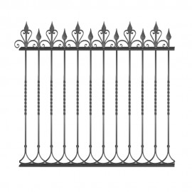 Wrought iron fence V0048