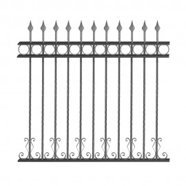 Wrought iron fence V0050