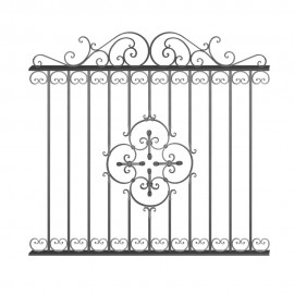 Wrought iron fence V0051