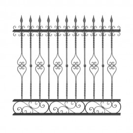 Wrought iron fence V0052