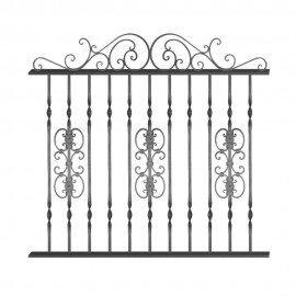 Wrought iron fence V0057