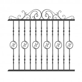 Wrought iron fence V0059